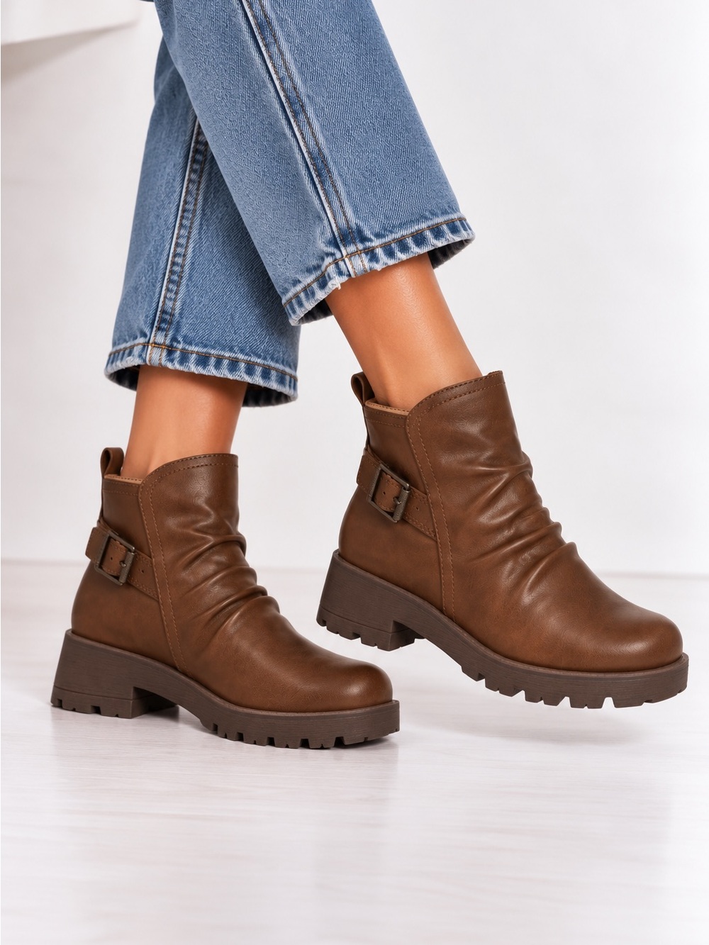 Eurosoft NWT brown Ariya ankle boots women’s 7
